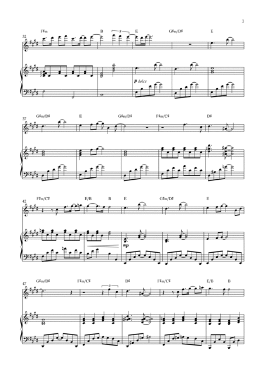 Believe Flute Solo scores gallery preview page 3