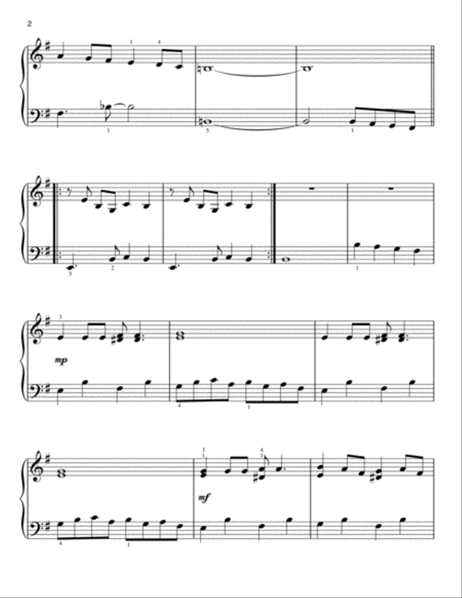 Chanson De La Naissance Easy Piano scores gallery preview page 2
