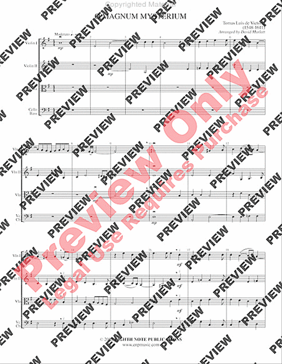 O Magnum Mysterium O Magnum Mysterium String Orchestra scores gallery preview page 4