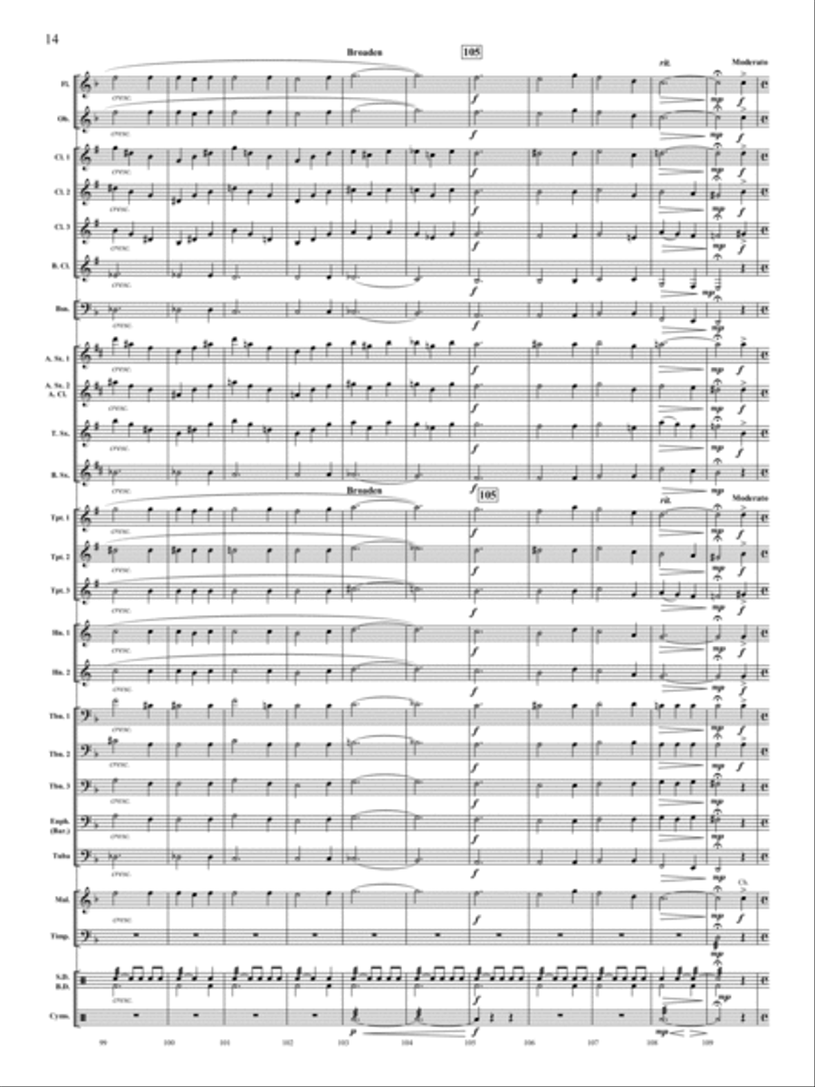 Let There Be Peace On Earth Concert Band scores gallery preview page 13