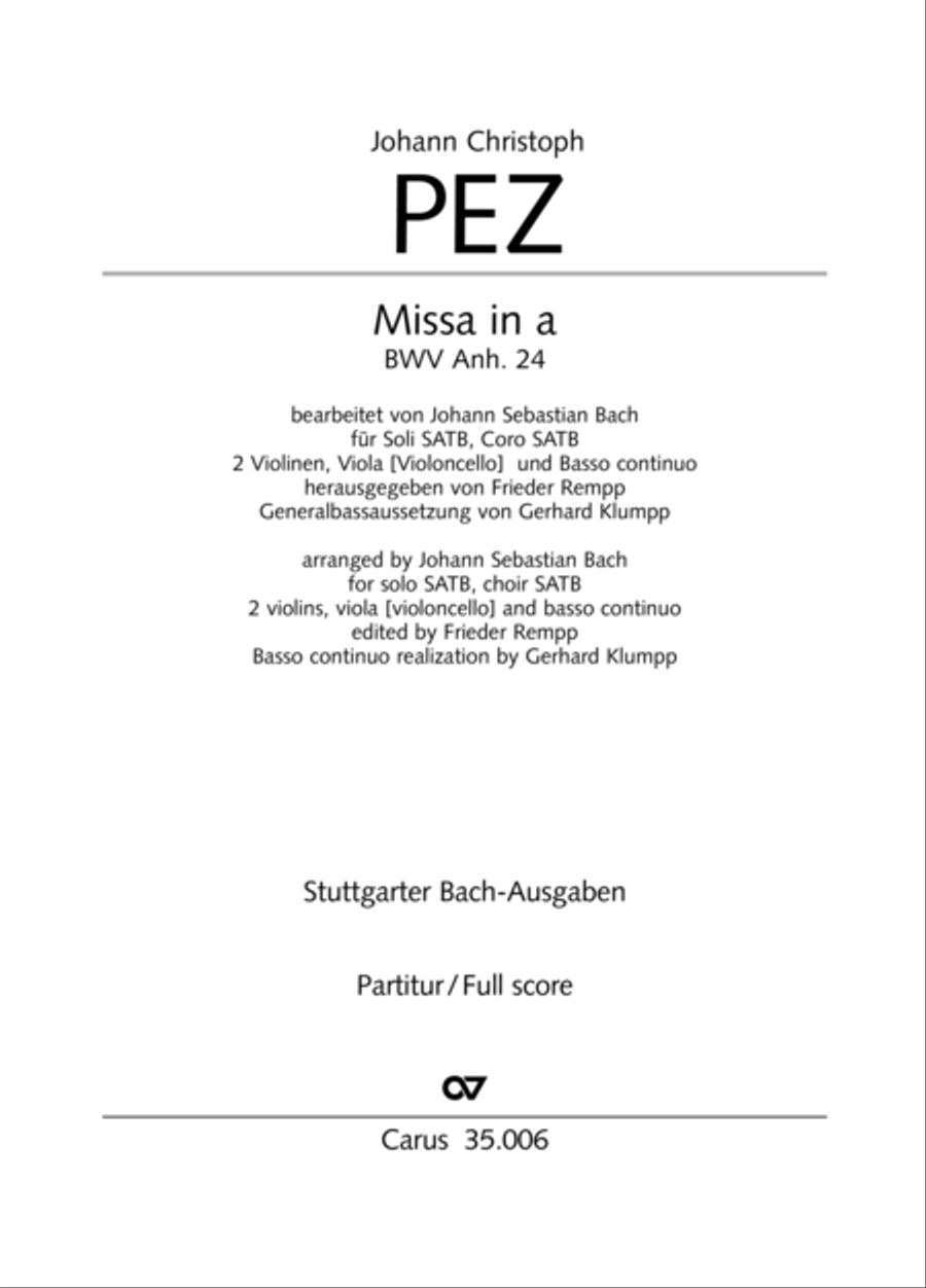 Mass in A minor 4-Part scores gallery preview page 2