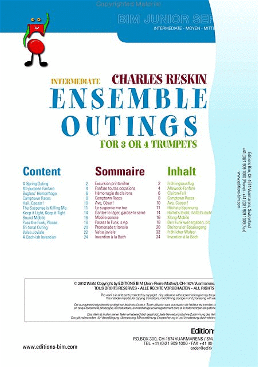 Intermediate Ensemble Outings Trumpet scores gallery preview page 2