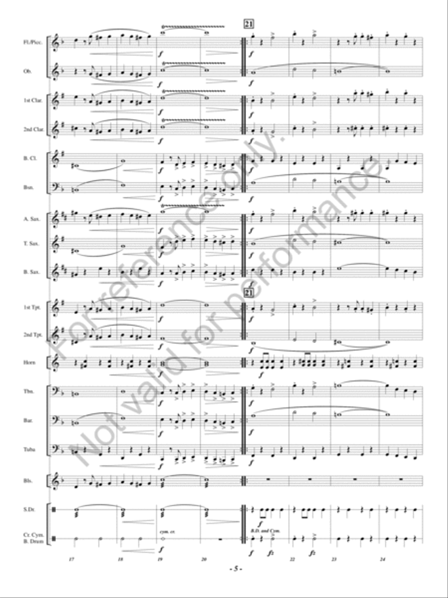 Hosts of Freedom Concert Band scores gallery preview page 4