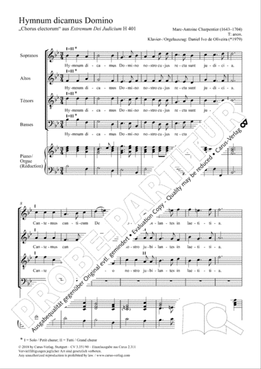 Hymnum dicamus Domino 4-Part scores gallery preview page 2