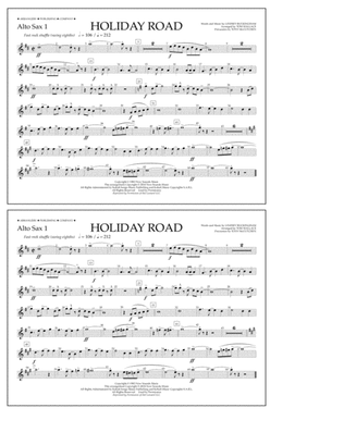 Holiday Road (from National Lampoon's Vacation) (arr. Tom Wallace) - Alto Sax 1