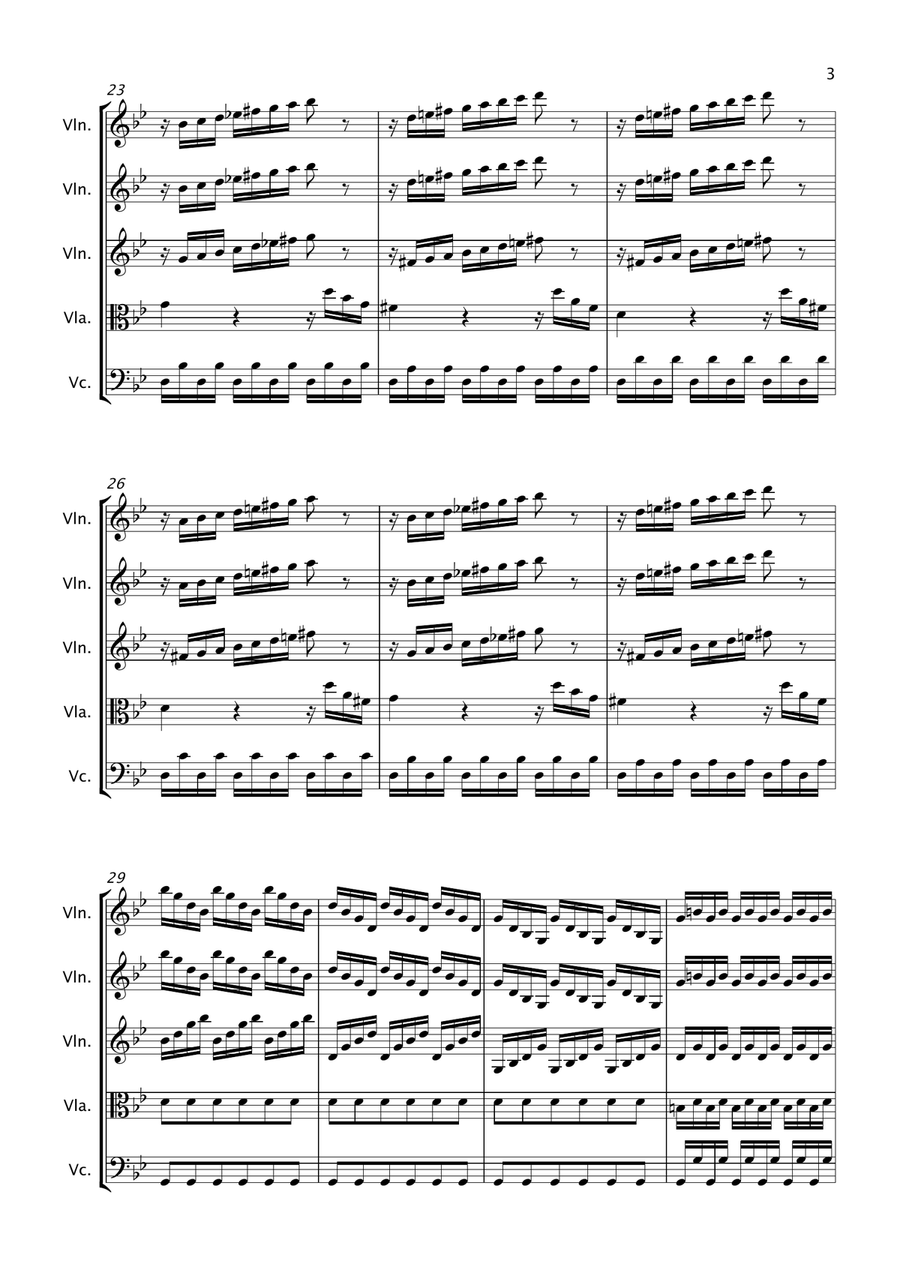 Summer (Four Seasons) - String Quartet String Quartet scores gallery preview page 3
