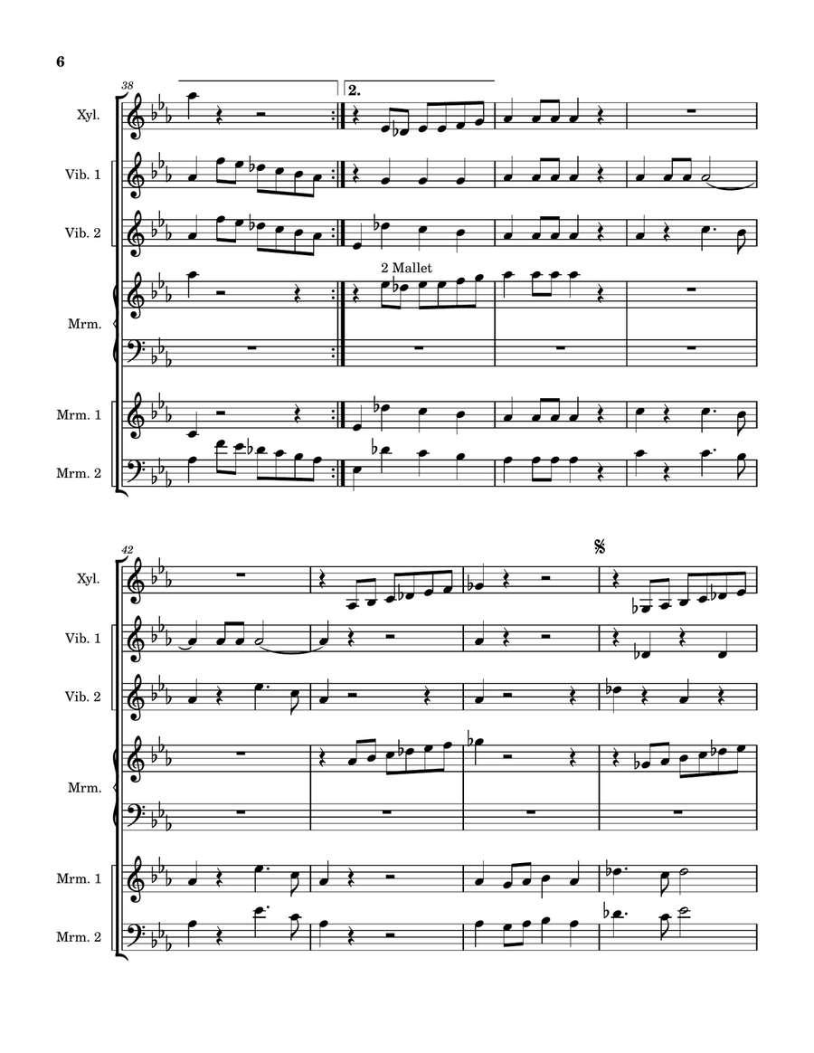 Rolling Thunder March Rolling Thunder March Marimba scores gallery preview page 6