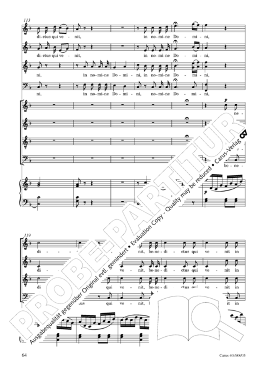 Mass in C Major Mass in C Major 4-Part scores gallery preview page 65
