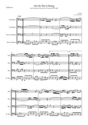 Air On The G String (J.S. Bach) for Trombone Quartet