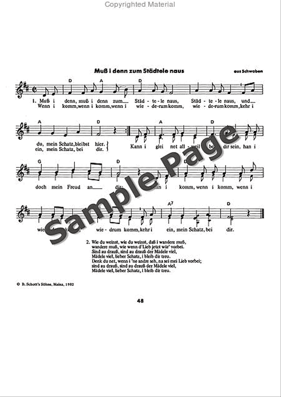 Es tonen die Lieder Recorder scores gallery preview page 49