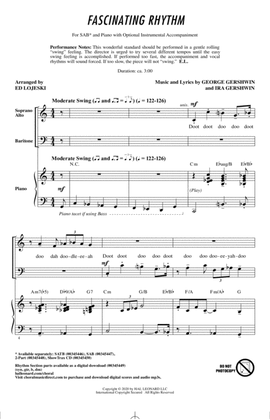 Fascinating Rhythm (from Lady Be Good) (arr. Ed Lojeski)