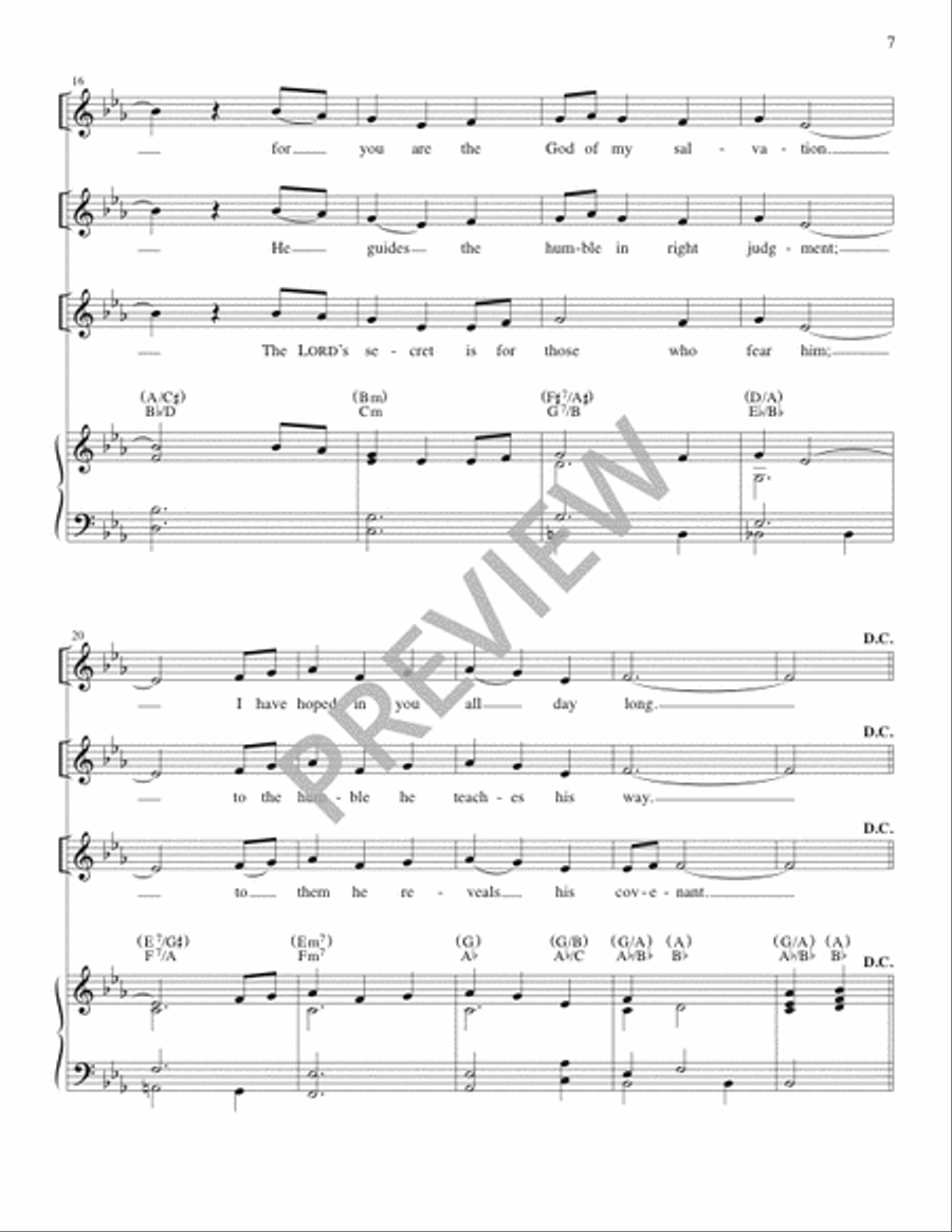 The Lyric Psalter, Year C Piano scores gallery preview page 9