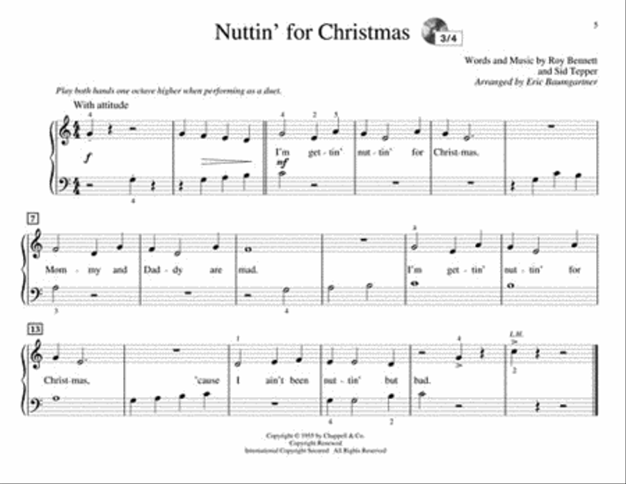 Teaching Little Fingers to Play Christmas Classics Piano Method scores gallery preview page 4