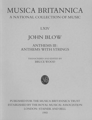 Book cover for Anthems III: Anthems with Strings