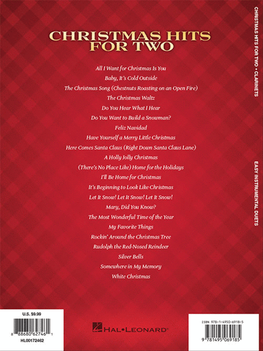 Christmas Hits for Two Clarinets