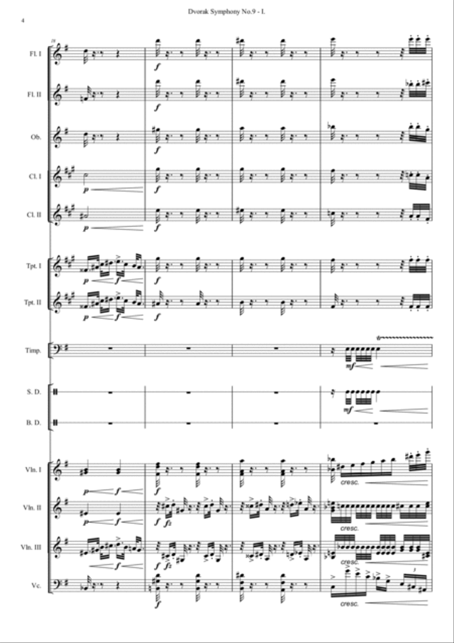 Symphony No.9 From the New World_I Orchestra scores gallery preview page 4