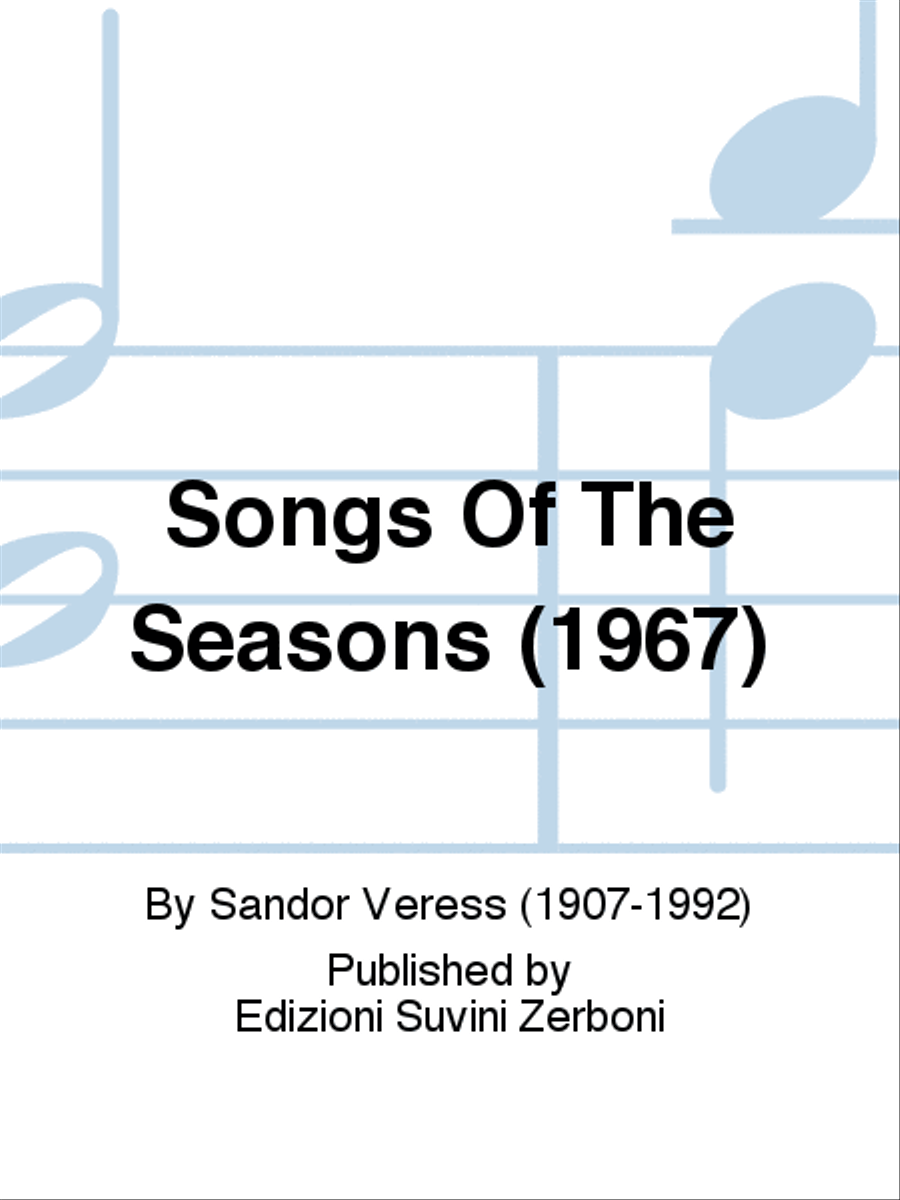 Songs Of The Seasons (1967) A Cappella scores gallery preview page 1