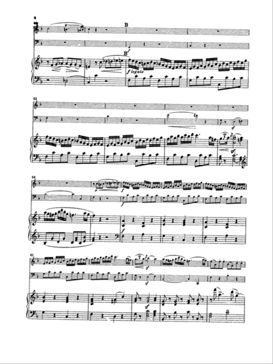 Mozart: Trio No. 8 in D Minor, K. 442 Piano scores gallery preview page 4