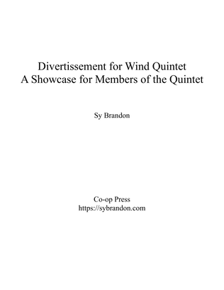 Book cover for Divertissement for Wind Quintet (A showcase for members of the quintet)