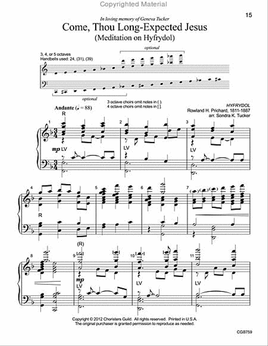 Ring Around the Year (3, 4, or 5 octaves) 5-Octaves scores gallery preview page 6