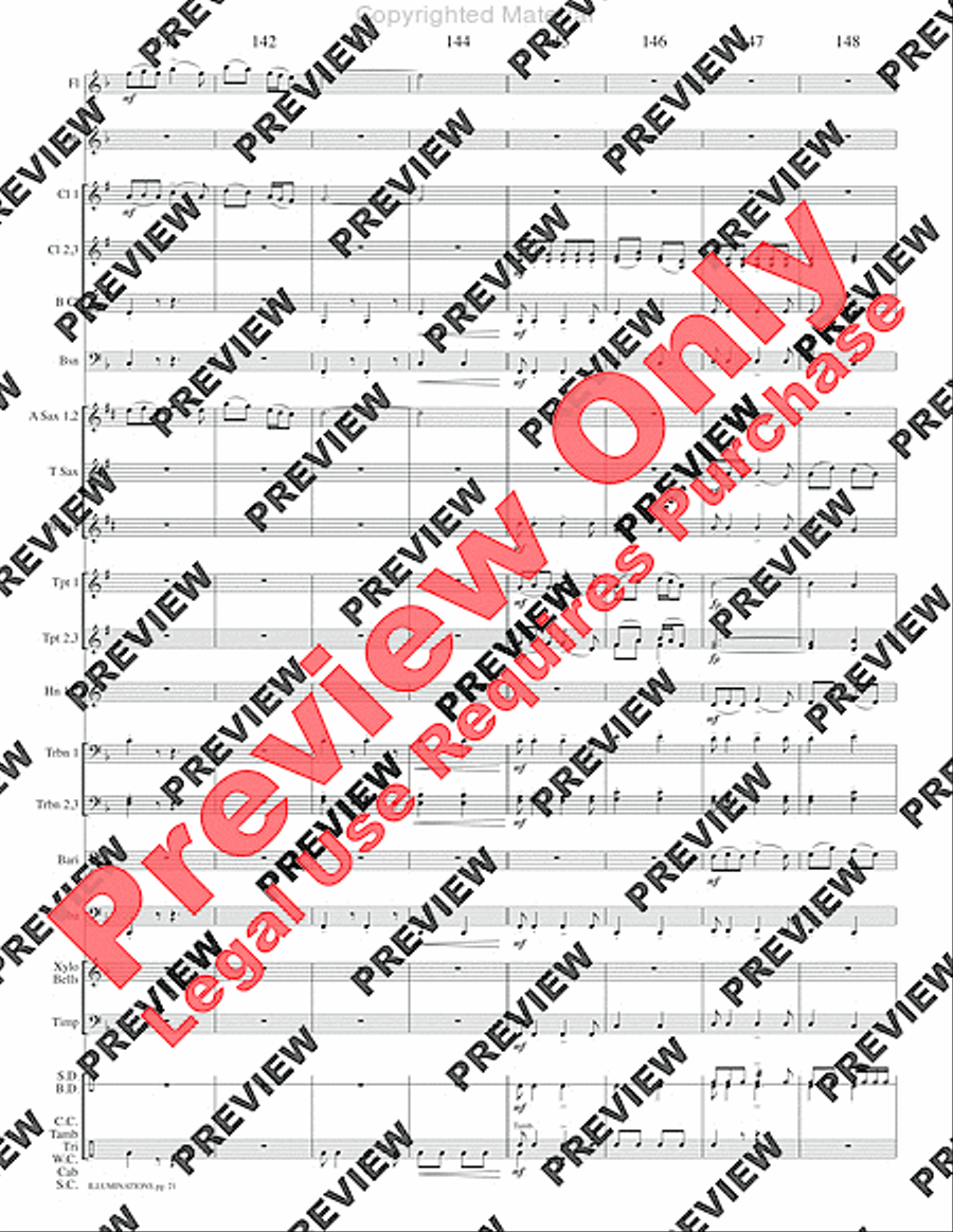 Illuminations Concert Band scores gallery preview page 24