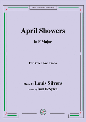 Louis Silvers-April Showers,in F Major,for Voice&Piano