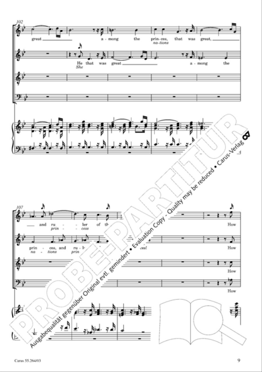 Israel in Egypt - Part I 4-Part scores gallery preview page 14