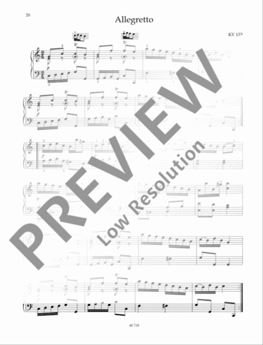 The Young Mozart Piano Solo scores gallery preview page 21