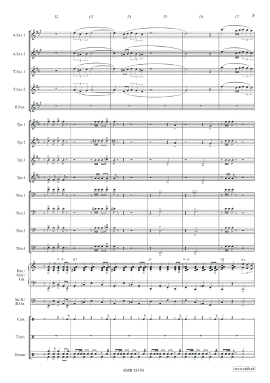 Arabian Nights Big Band scores gallery preview page 6