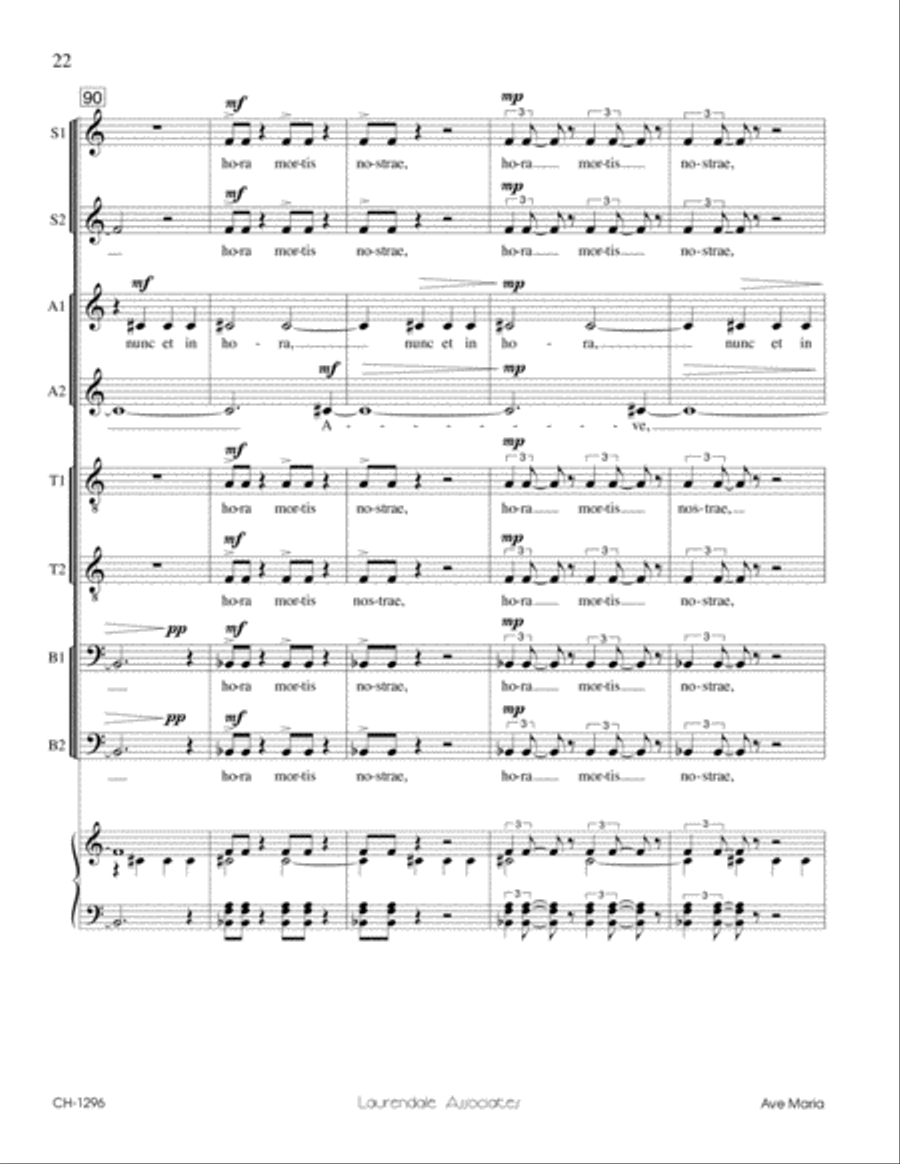 Ave Maria Ave Maria Divisi scores gallery preview page 7