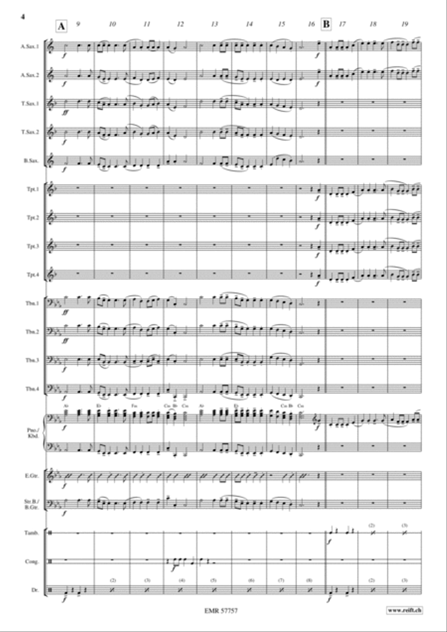 Wellerman Big Band scores gallery preview page 4