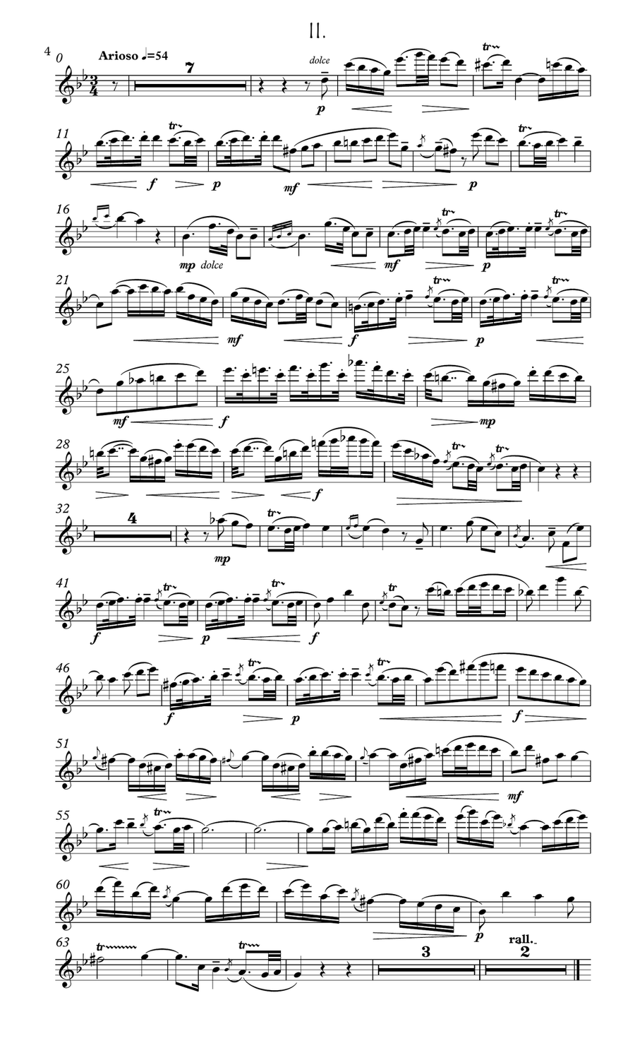 Quantz Concerto in G for flute Flute Solo scores gallery preview page 5
