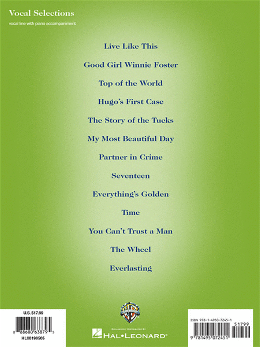 Tuck Everlasting – Vocal Selections Piano, Vocal scores gallery preview page 6