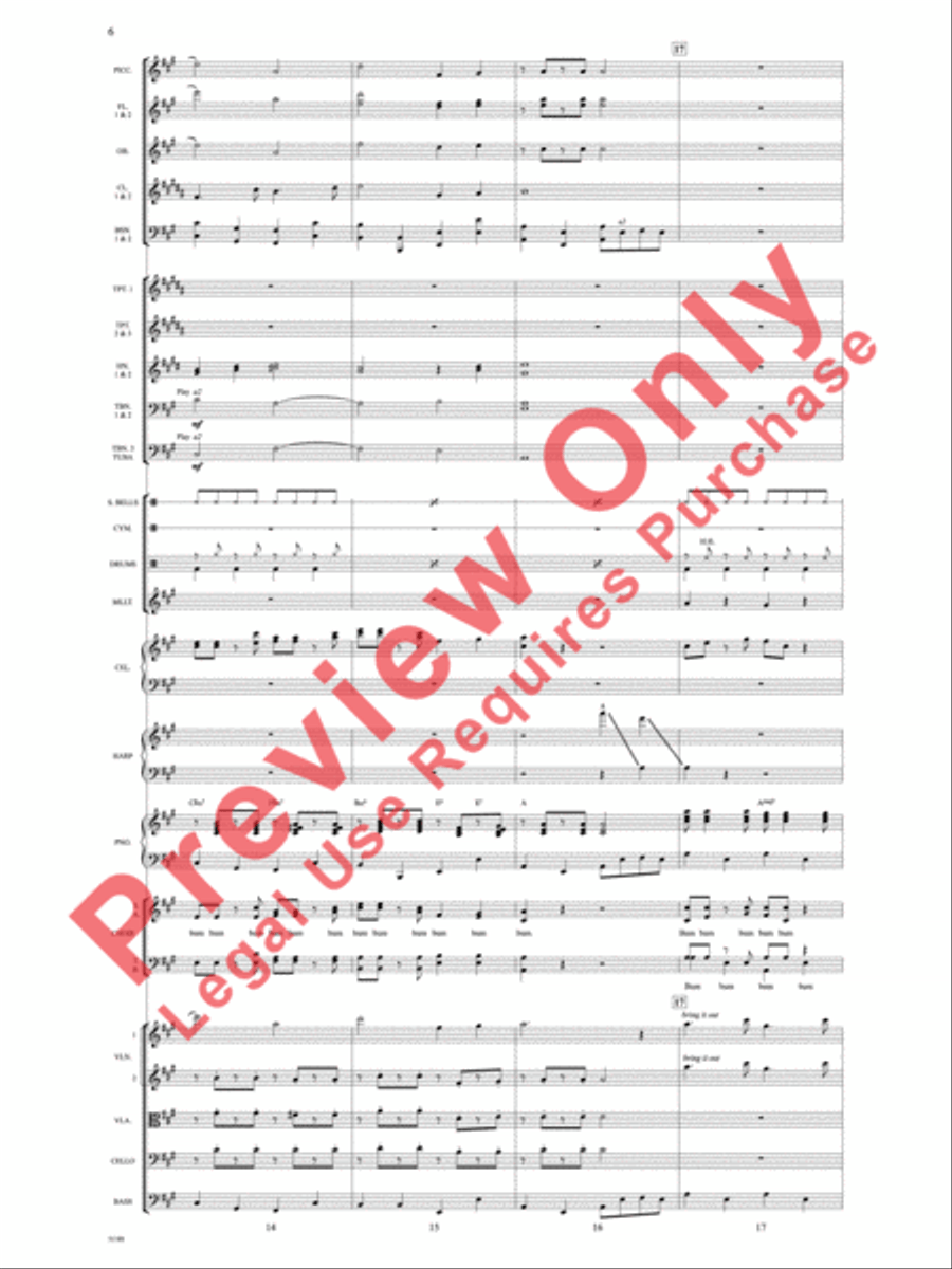 Theme from Elf Choir scores gallery preview page 7