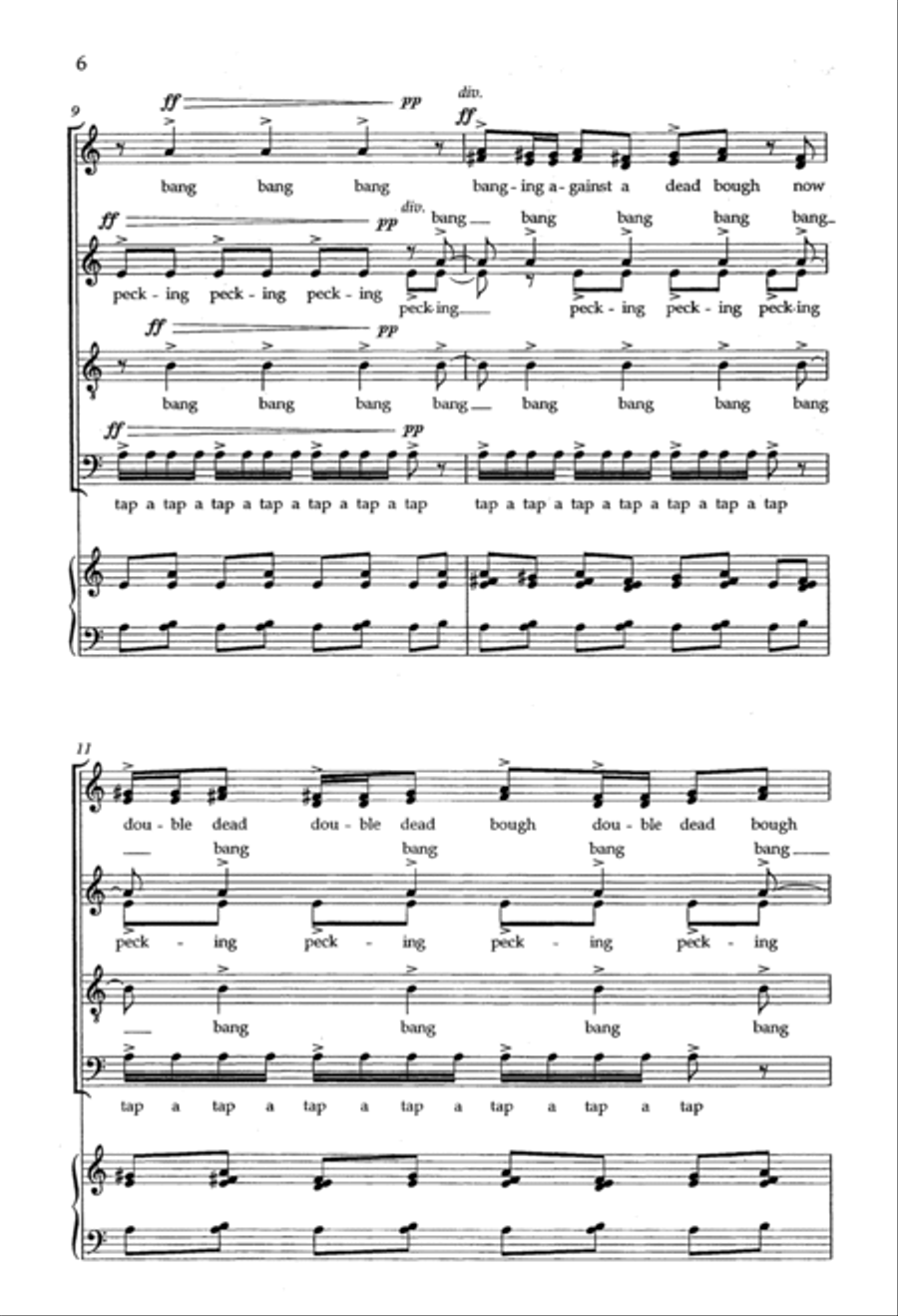 Due North: 3. Woodpecker Due North: 3. Woodpecker 4-Part scores gallery preview page 5