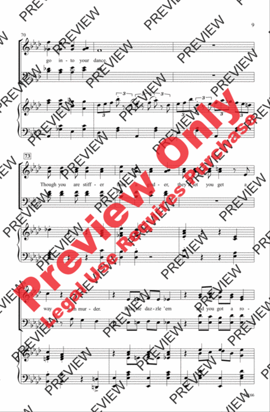 Razzle Dazzle 4-Part scores gallery preview page 9
