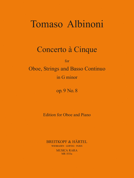 Concerto a Cinque in G minor Op. 9/8