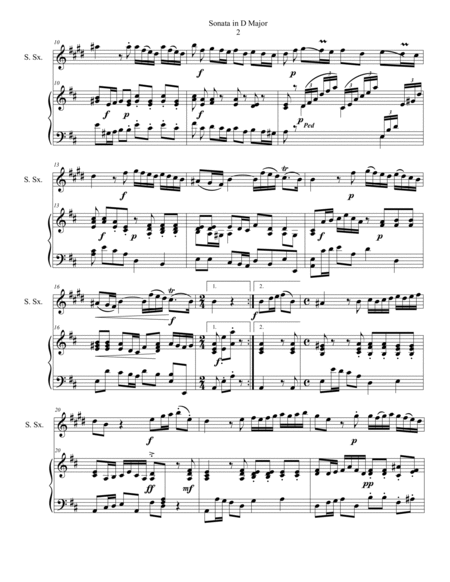 Sonata in D Major image number null