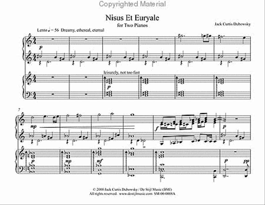 Nisus et Euryale (2 Pianos) image number null