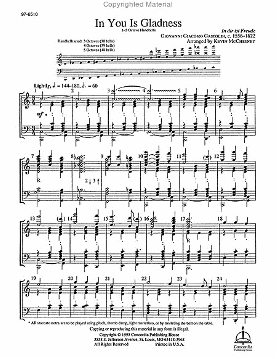 In You Is Gladness Handbell Choir scores gallery preview page 2
