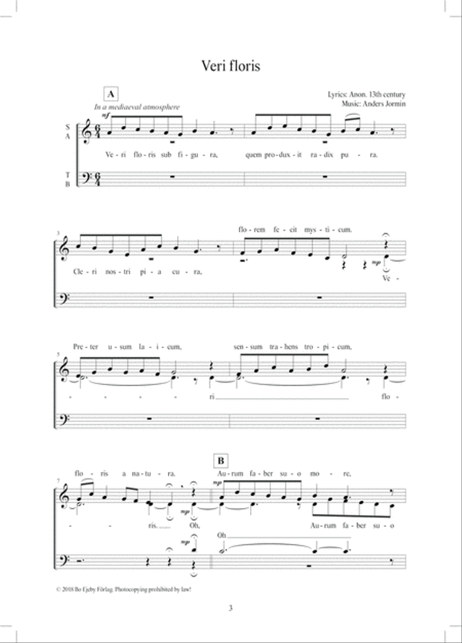 Veri floris Veri floris 4-Part scores gallery preview page 3