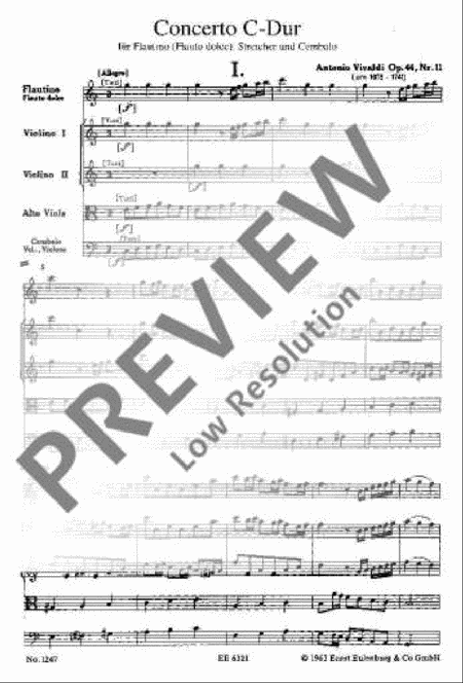 Concerto C major Recorder scores gallery preview page 6