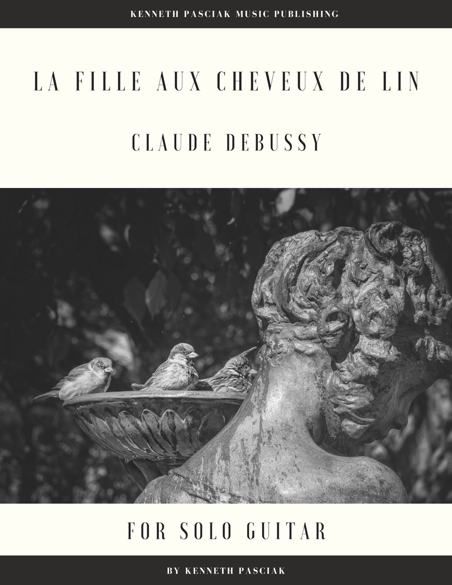 La Fille aux Cheveux de Lin (for Solo Guitar) Classical Guitar scores gallery preview page 1