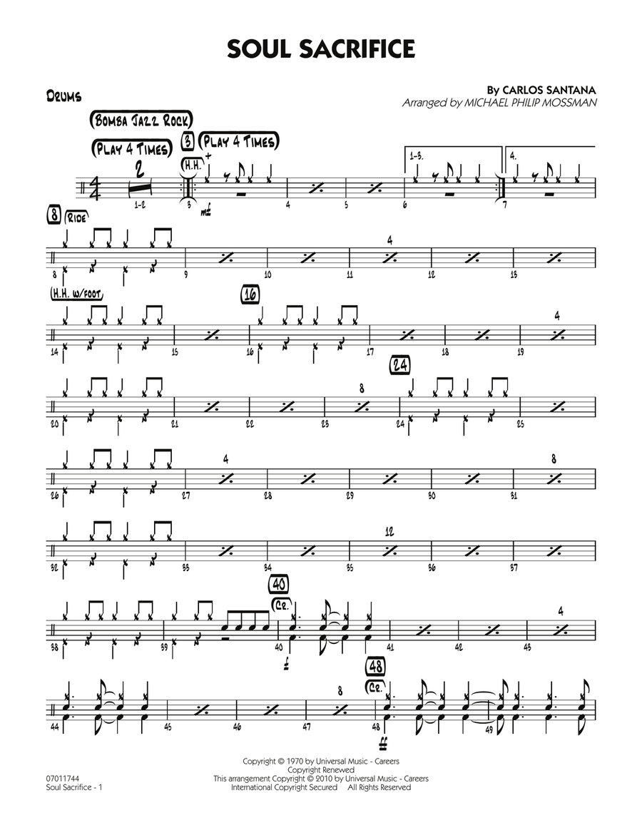 Soul Sacrifice - Drums