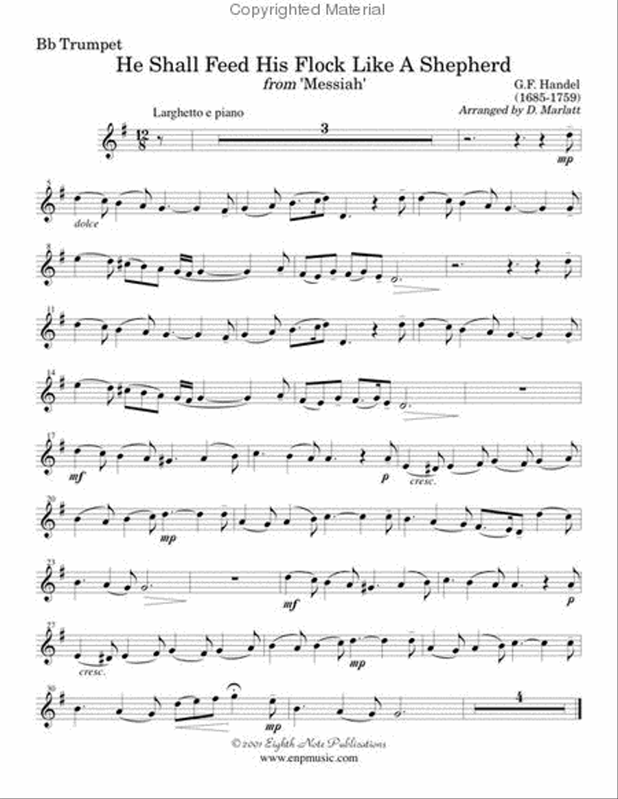 He Shall Feed His Flock (from Messiah) Small Ensemble scores gallery preview page 2