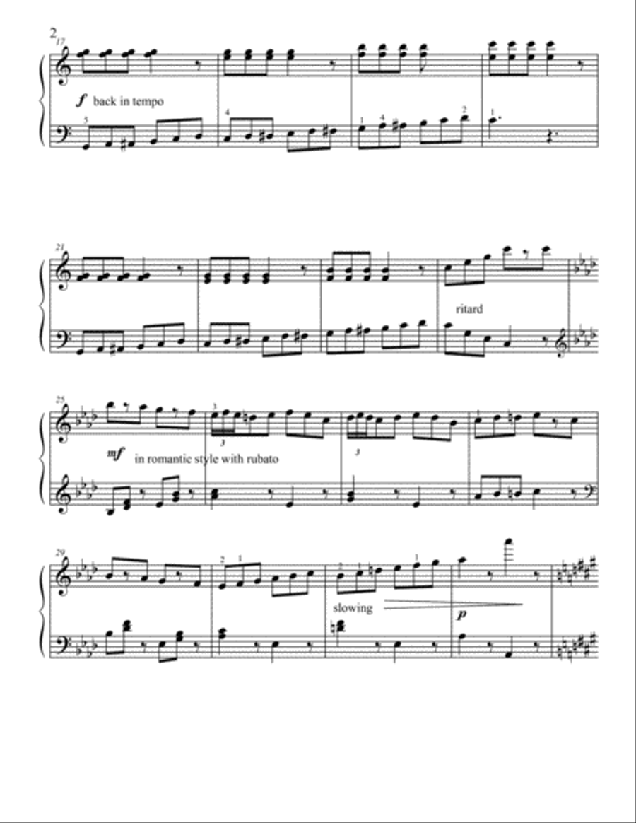 Chopsticks (Kind of!) Piano Solo scores gallery preview page 3