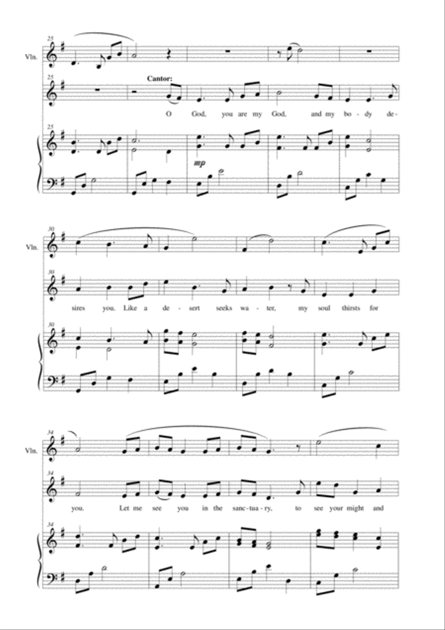 Psalm 63: In the Shadow of Your Wings 4-Part scores gallery preview page 4