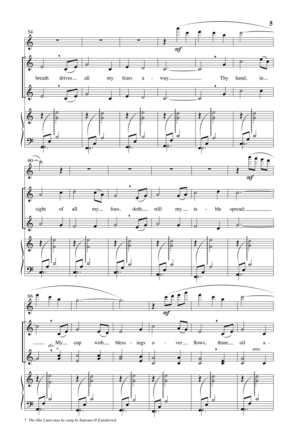 My Shepherd Will Supply My Need SSAA scores gallery preview page 4