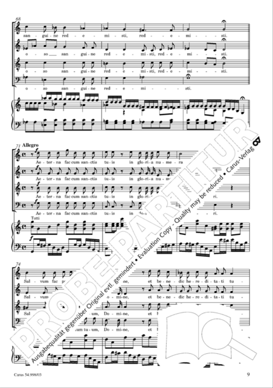 Te Deum in C 4-Part scores gallery preview page 10