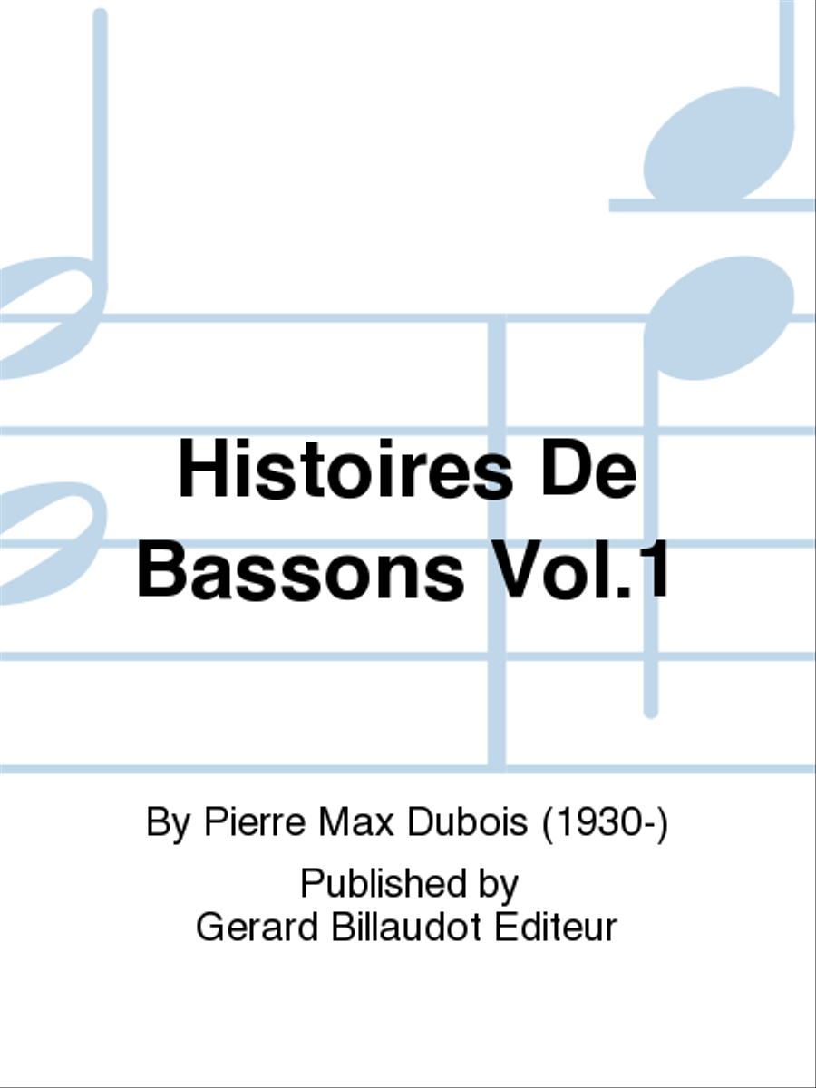 Histoires De Bassons Vol. 1 Bassoon scores gallery preview page 1